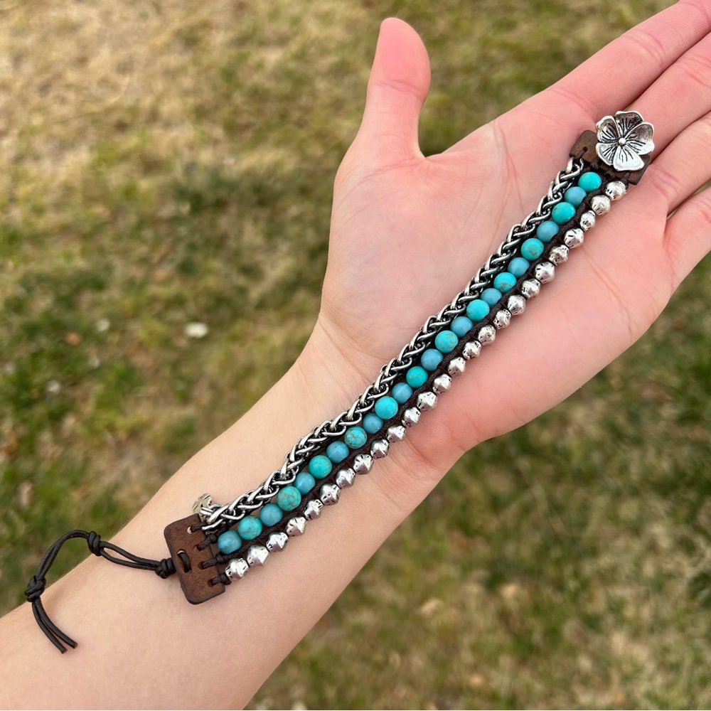 Lucky Brand Turquoise Beaded Bracelet - Picture 2 of 7